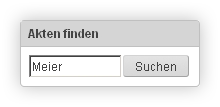 Die globale Suche von advoport ® erleichtert das finden von Webakten.