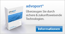 Informieren Sie sich über die wichtigisten Funktionen von advoport®